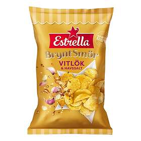 Estrella Chips Brunet Smør Hvidløg & Havsalt 175g