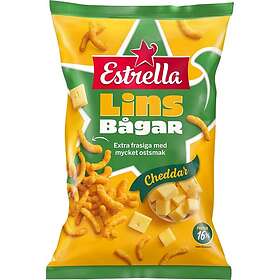 Estrella Linsbågar Cheddar Chips 150g