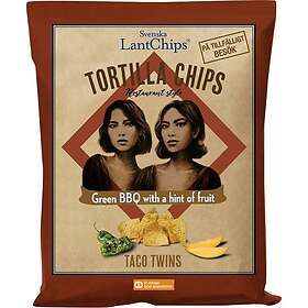 Svenska Tortilla Chips Grön BBQ & Frukt 120g