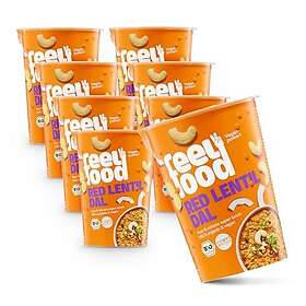 Feel Free Food Ekologisk Instant Lunch Red Lentil Dal Vegan Provpaket med 8