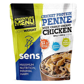 Adventure Menu Cricket Protein Penne Creole Creamy Chicken Frystorkad Måltid