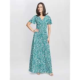 Gina Bacconi Fatima Jersey Wrap Empire Waist Maxi Dress