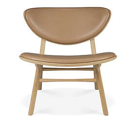 Ethnicraft Eye Loungefåtölj Lackerad Ek Läder
