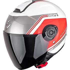 Scorpion Exo-City II Vita Öppen hjälm