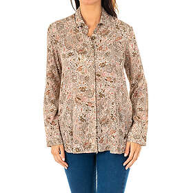 La Martina Long Sleeve Shirt Brown Viscose (Women's)