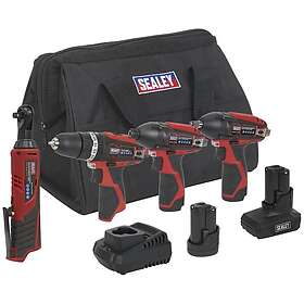 Sealey CP1200 12v Cordless 4 Piece Power Tool Kit