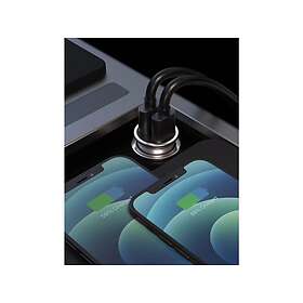 Swissten 20115100ECO Eco Premium Metall Billaddare 2 x USB