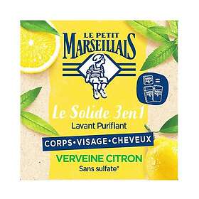 Le Petit Marseillais 3 en 1 Rensande Tvål Verbena Citron Bar Soap 80g