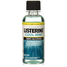 Listerine Cool Mint Zero Alcohol Mouthwash 94.6ml 2-pack