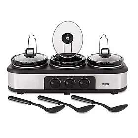 Tower T16015 Three Pot Slow Cooker 4.5L