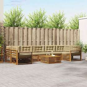 vidaXL Outdoor Sofa Set with Cushion 8 Pieces 3373193