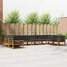 vidaXL Outdoor Sofa Set with Cushion 10 Pieces 3368240