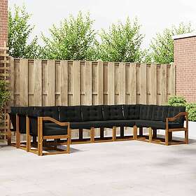 vidaXL Outdoor Sofa Set with Cushion 10 Pieces 3369107