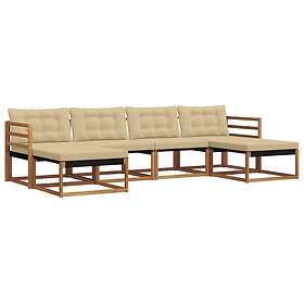 vidaXL Sofa Set Outdoor Sofa Set with Cushion 6 Pieces 3369712