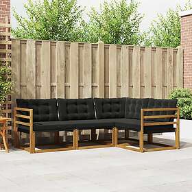 vidaXL Outdoor Sofa Set with Cushion 4 Pieces 3369399