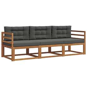 vidaXL Sofa Set with Cushion Outdoor 3 Pieces 3367110