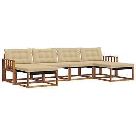 vidaXL Outdoor Sofa Set with Cushion 6 Pieces 3369720