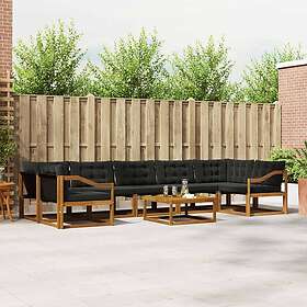 vidaXL Ensemble de canapé d'extérieur avec Coussin 8 Pièces 3369299