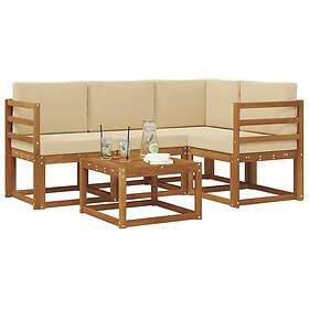 vidaXL Outdoor Sofa Set with Cushion 5 Pieces 3366346