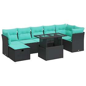 vidaXL Hage Sofasett med Puter 8 Deler 3327787