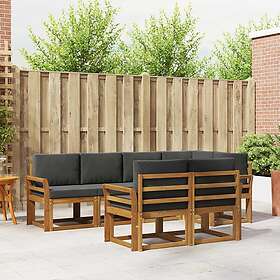 vidaXL Sofa Set Outdoor Sofa Set with Cushion 7 Pieces 3366535