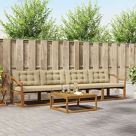 vidaXL Outdoor Sofa Set with Cushion 5 Pieces 3369180