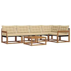 vidaXL Ensemble Canapé d'Extérieur avec Coussin 6 Pièces 3369476