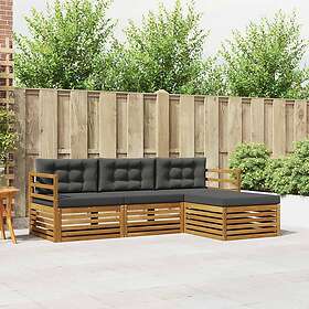 vidaXL Sofa Set with Cushion Outdoor Lounge Set 4 Pieces 3373242