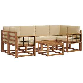 vidaXL Ensemble de canapé avec coussin Extérieur 7 Pièces 3366091