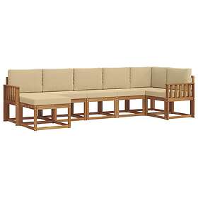 vidaXL Outdoor Sofa Set with Cushion 7 Pieces 3366706