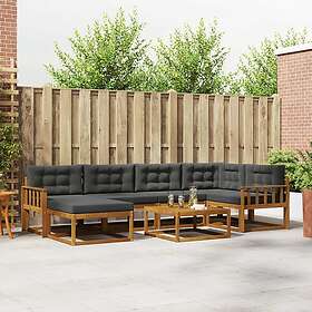 vidaXL Outdoor Sofa Set with Cushion 7 Pieces 3367855
