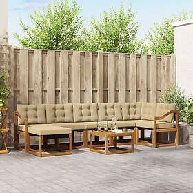 vidaXL Outdoor Sofa Set with Cushion 8 Pieces 3368916