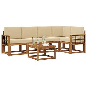 vidaXL Ensemble Canapé d'Extérieur avec Coussin 6 Pièces 3366441