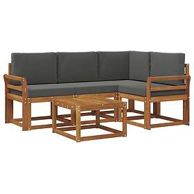 vidaXL Ensemble de Canapé d'Extérieur avec Coussin 5 Pièces 3366360