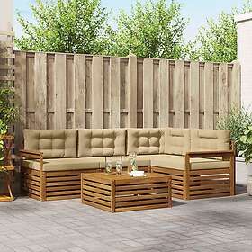 vidaXL Outdoor Sofa Set with Cushion 5 Pieces 3373408
