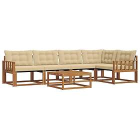 vidaXL Outdoor Sofa Set with Cushion 6 Pieces 3369480