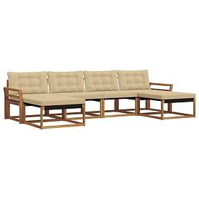 vidaXL Sofa Set Ensemble de canapé d'extérieur avec coussin 6 Pièces 3369724