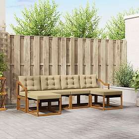 vidaXL Outdoor Sofa Set with Cushion 6 Pieces 3368940