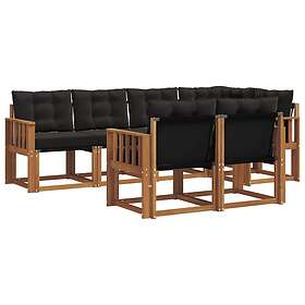 vidaXL Ensemble Canapé d'Extérieur avec Coussin 7 Pièces 3368759