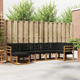 vidaXL Outdoor Sofa Set with Cushion 7 Pieces 3368871