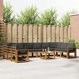 vidaXL Outdoor Sofa Set with Cushion 11 Pieces 3367095