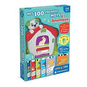 Clementoni My First 100 Words Bilingue Animaux Jouet Électronique d'Apprentissag