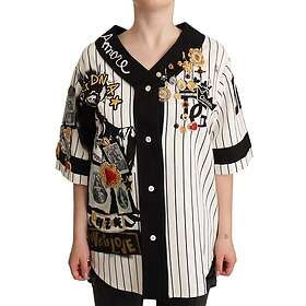 Dolce & Gabbana Amore Crystal Charms Cotton Shirt (Women's)