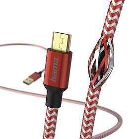 Hama 00201556 USB-A till Micro-USB B USB 2.0 1.5 m