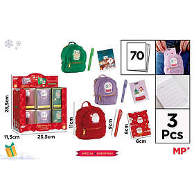 Bn Plush Mini Backpack With Writing Kit Mix