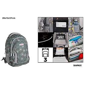 Blowfish Three Compartment Backpack 28X12x37cm