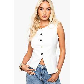 Boohoo Gold Button Tailored Waistcoat (Women's)