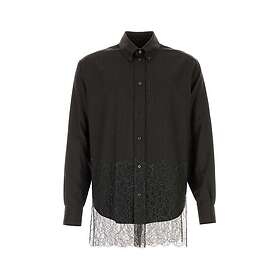 Fendi Pinstriped Wool Shirt With Lace (Men's)