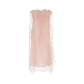 Prada Sleeveless Sheer Midi Dress