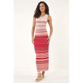 Roman Dusk Zig Zag Knitted Midi Dress